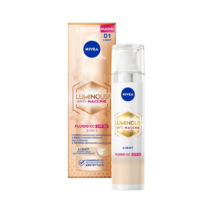 Nivea Cellular Luminous630 Fluido CC Anti-Macchie Light SPF30 40ml