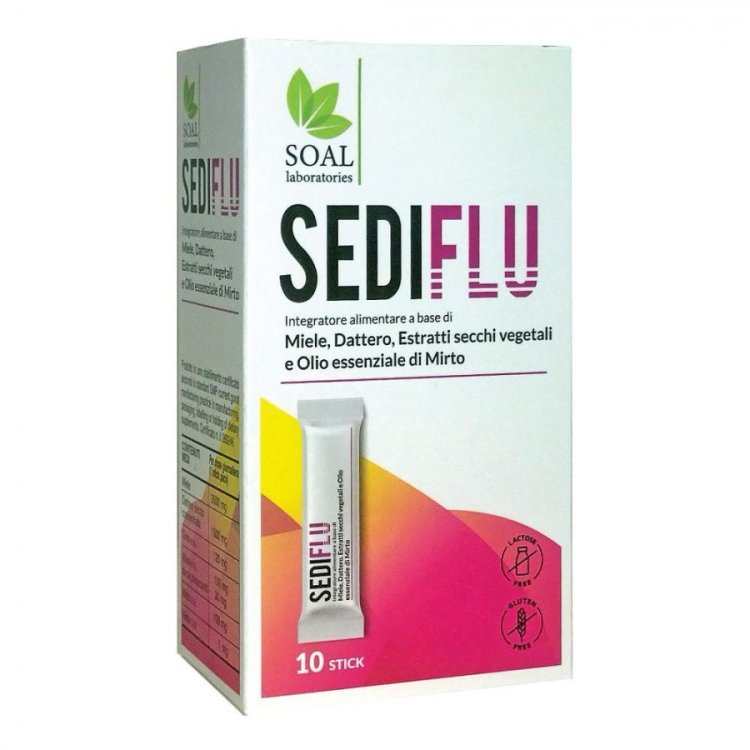 Soal Pharma Sediflu Integratore Alimentare per Mucose Respiratorie 10 Stick Soal Pharma Sediflu Integratore Alimentare per Mucose Respiratorie 10 Stick
