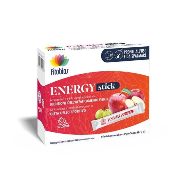 Fitobios Energy Stick Integratore Energetico con Vitamine e Aminoacidi 14 Stick