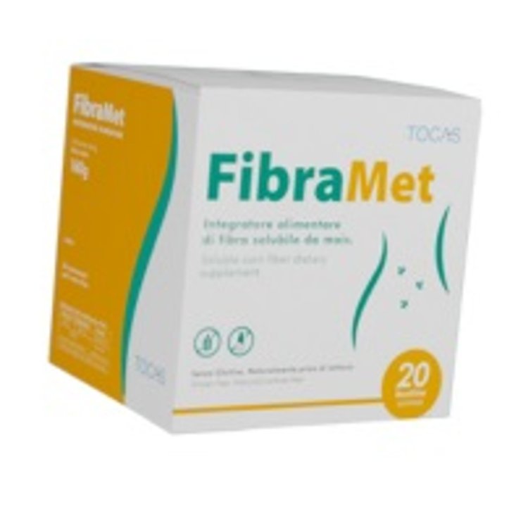 T.O.C.A.S. FibraMet Integratore Alimentare per Benessere Intestinale, 20 Bustine