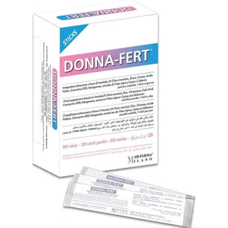 Mar-Farma Donna-Fert Integratore per Fertilit&agrave; Femminile in Stick 20 Pezzi