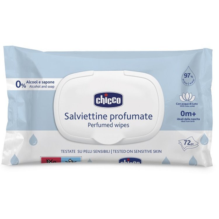 Chicco Salviettine Profumate con Plaquette 72 Pezzi
