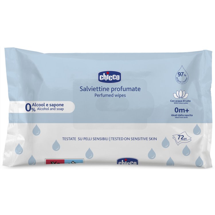 Chicco Salviettine Profumate per Bambini 72 Pezzi