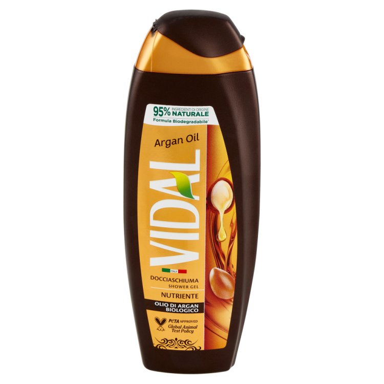 Vidal Olio di Argan Docciaschiuma Biologico Nutriente 250 ml