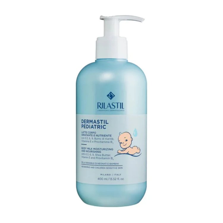 Rilastil Dermastil Pediatric Latte Corpo Idratante e Protettivo per Pelle Sensibile 400ml
