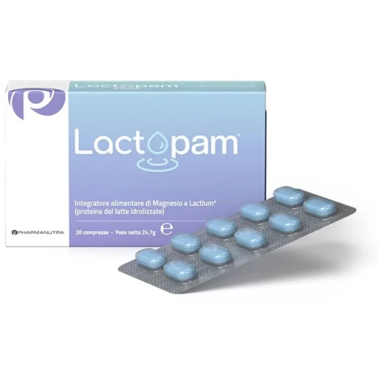 Pharmanutra Lactopam Integratore Alimentare per Rilassamento - 20 Compresse Pharmanutra Lactopam Integratore Alimentare per Rilassamento - 20 Compresse