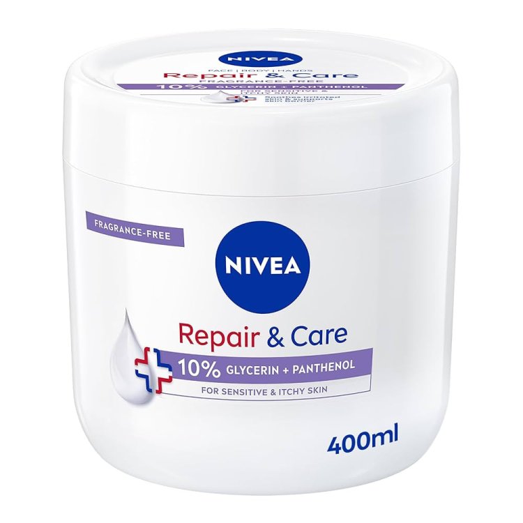 Nivea Repair & Care Crema Corpo Viso Mani con Glicerina 400ml