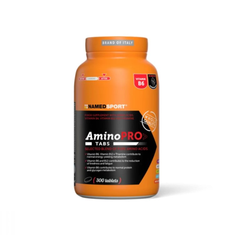 Named AminoPro Integratore di Aminoacidi per Sportivi, 300 Compresse