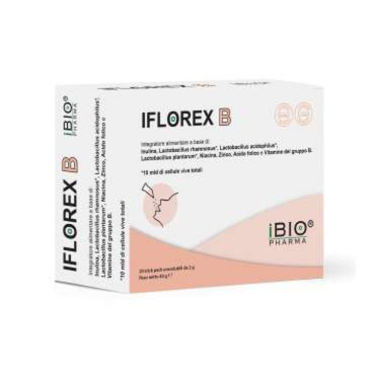 Ibiopharma Iflorex Integratore Alimentare per Flora Intestinale in Capsule, 30pz