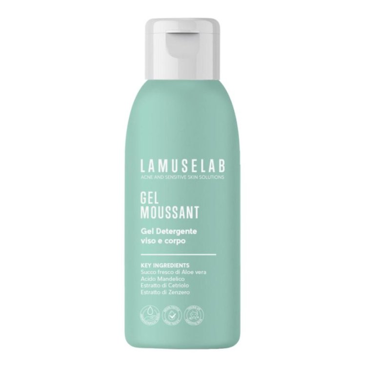 Lamuselab Gel Moussant Viso e Corpo Sebo-Regolatore Delicato 100ml