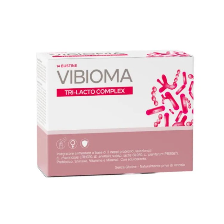 Istituto Ganassini Vibioma Tri-Lacto Complex Integratore per Flora Intestinale 14 Bustine
