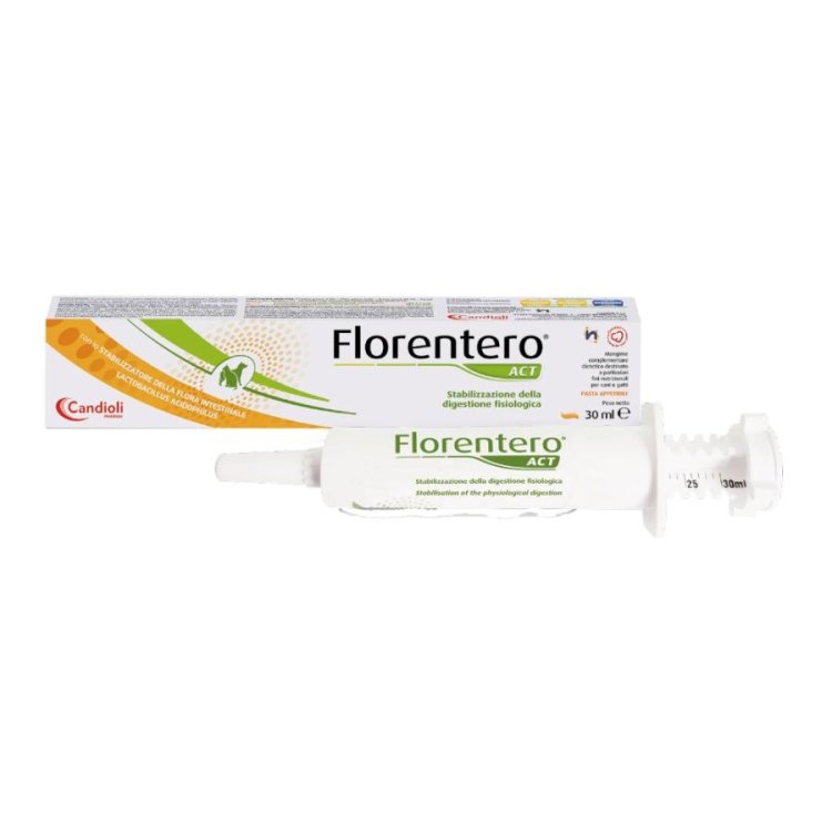 Florentero Act Pasta Orale Probiotici per Cani e Gatti Disturbi Digestivi 30ml