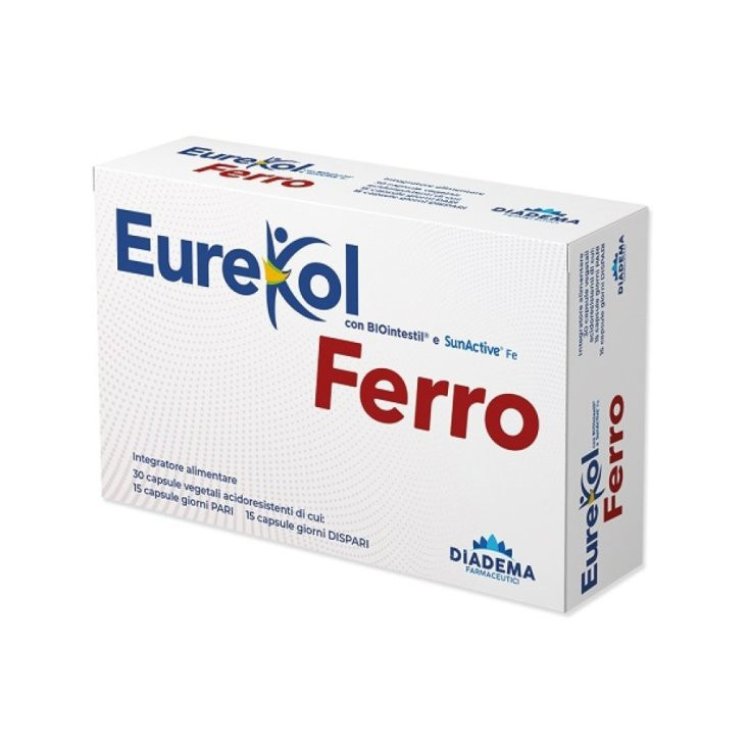 Diadema Eurekol Ferro Integratore Alimentare al Ferro 30 Capsule Vegetali