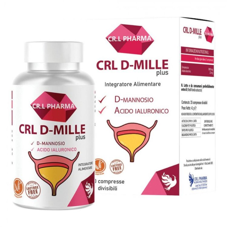 Crl Pharma D-Mille Integratore Alimentare per Vie Urinarie, 30 Compresse