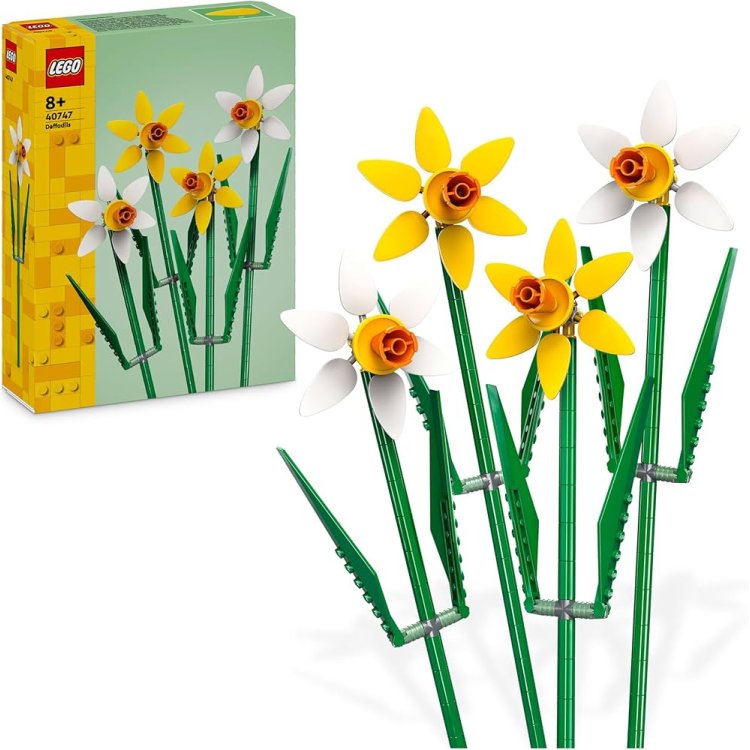 Lego 40747 Set da Costruzione Narcisi Fiori Decorativi 18 Anni e Oltre