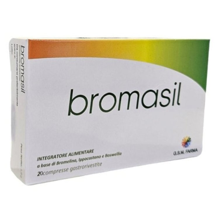 G.S.M. Farma Bromasil Integratore per Microcircolo e Tensione 20 Compresse
