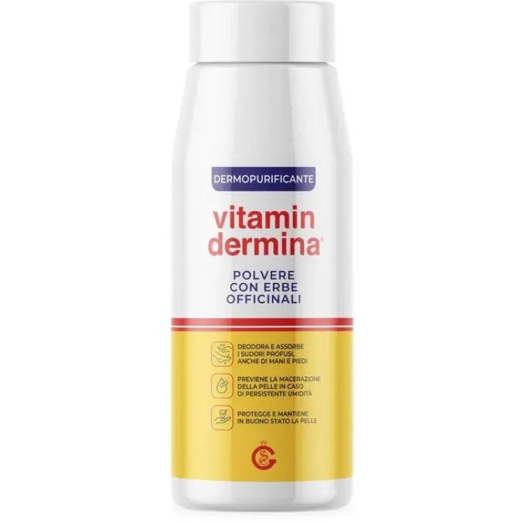 Vitamindermina Polvere Protettiva con Erbe Officinali per Pelle Sensibile 100g Vitamindermina Polvere Protettiva con Erbe Officinali per Pelle Sensibile 100g