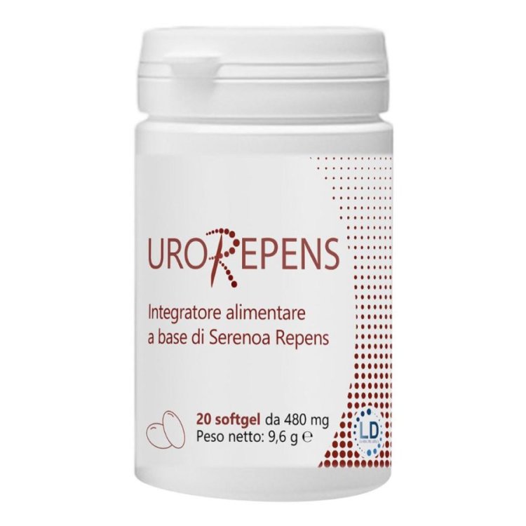 Urorepens Integratore Alimentare Serenoa Repens per Funzionalit&agrave; Prostata 20 Softgel