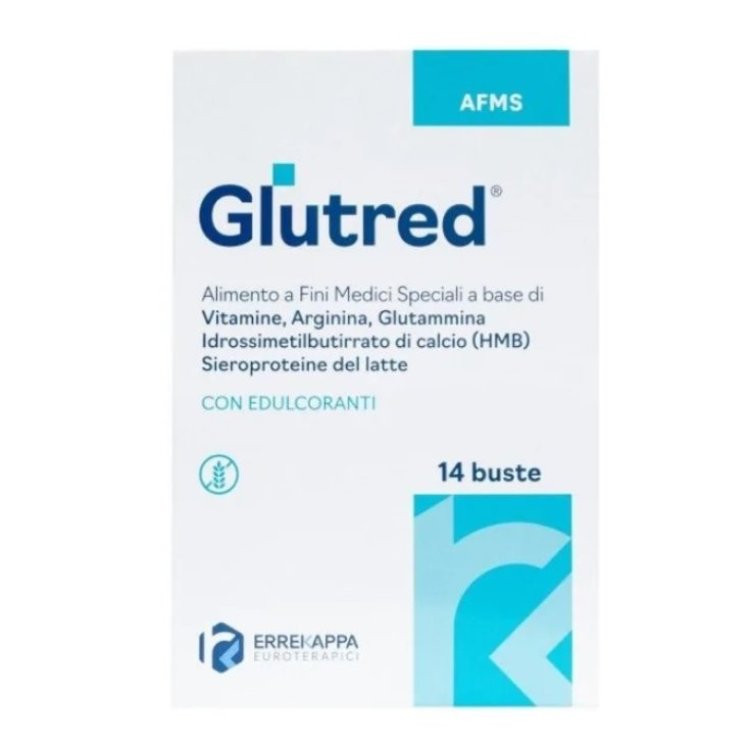 Errekappa Euroterapici Glutred Alimento a Fini Speciali per Tessuti Danneggiati 14 Bustine