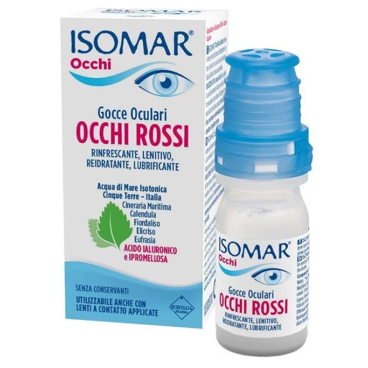 Isomar Occhi Rossi Gocce Oculari Lenitive e Lubrificanti per Occhi Irritati 10ml Isomar Occhi Rossi Gocce Oculari Lenitive e Lubrificanti per Occhi Irritati 10ml