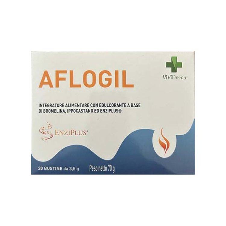 Vivifarma Aflogil Integratore Alimentare per Gola Irritata 20 Bustine
