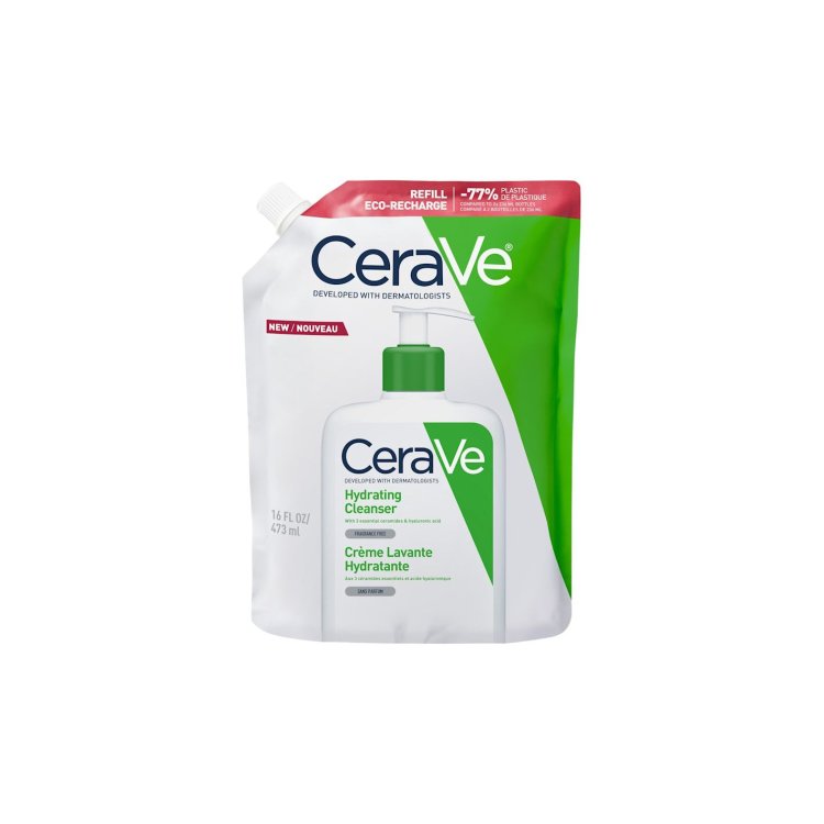 Cerave Refill Detergente Idratante Viso Corpo con Ceramidi e Acido Ialuronico 473ml