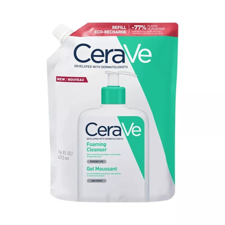 Cerave Schiuma Detergente Viso Pelle Grassa Ricarica 473ml
