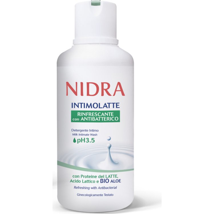 Nidra Intimo Latte Rinfrescante Antibatterico Detergente Intimo 500ml