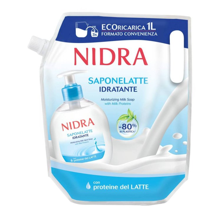 Nidra Saponelatte Idratante Ecoricarica Sapone Liquido Mani 1000ml