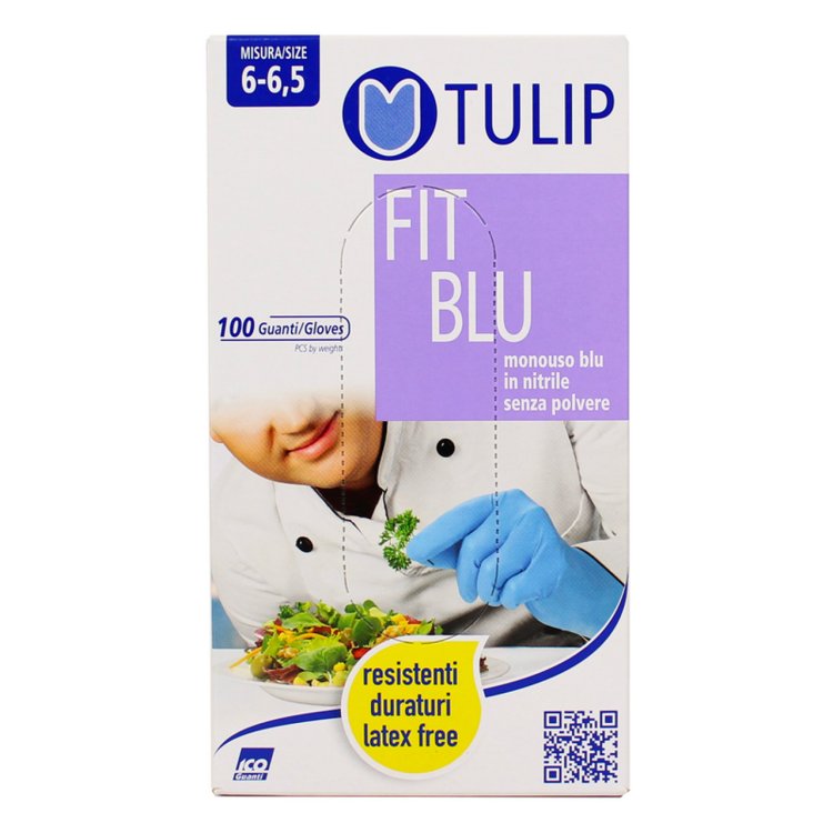 Tulip Guanti in Nitrile Blu Taglia S Monouso 100 Pezzi