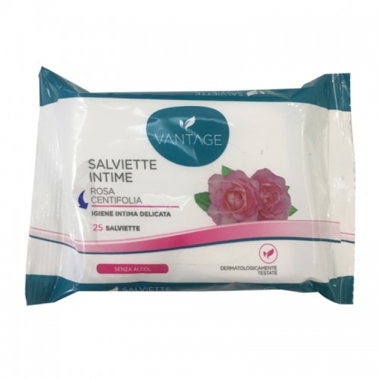 Vantage Salviette Intime Igiene Quotidiana 25 Pezzi