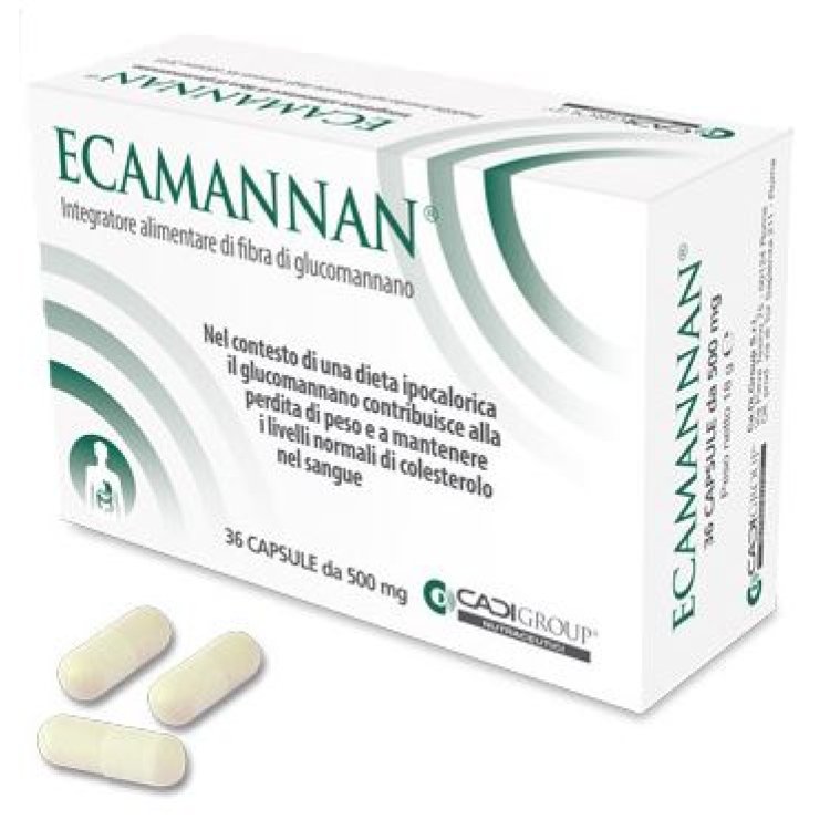 Ecamannan - Integratore alimentare per perdere peso - 36 capsule