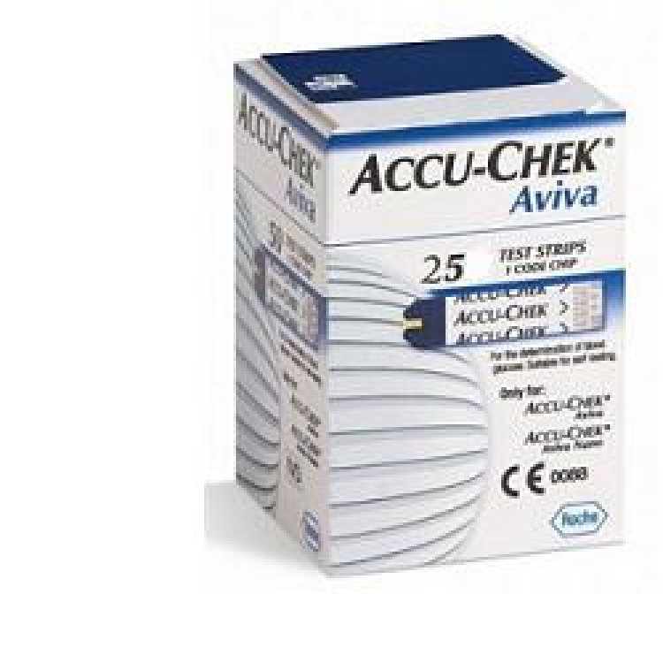 Accu-chek Aviva 25 Strisce per Glicemia
