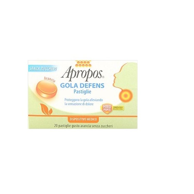 APROPOS Gola Defens 20 Pastiglie Arancia senza zucchero
