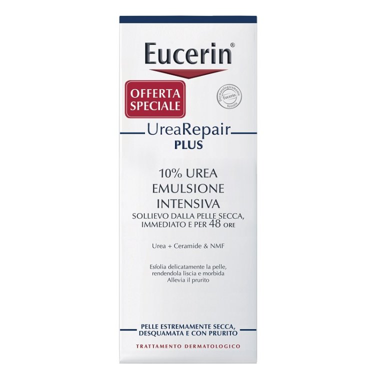 Eucerin UreaRepair Plus Emulsione Intensiva con Urea al 10% -Emulsione corpo per pelle estremamente secca, desquamata e con prurito - 400 ml