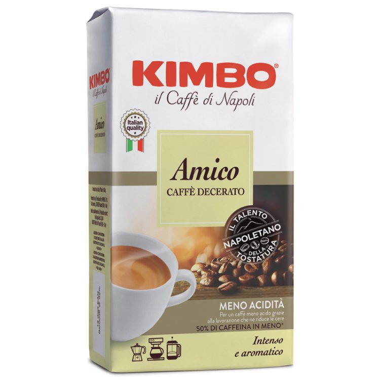 KIMBO Amico Caffè Decerato Macinato 225g