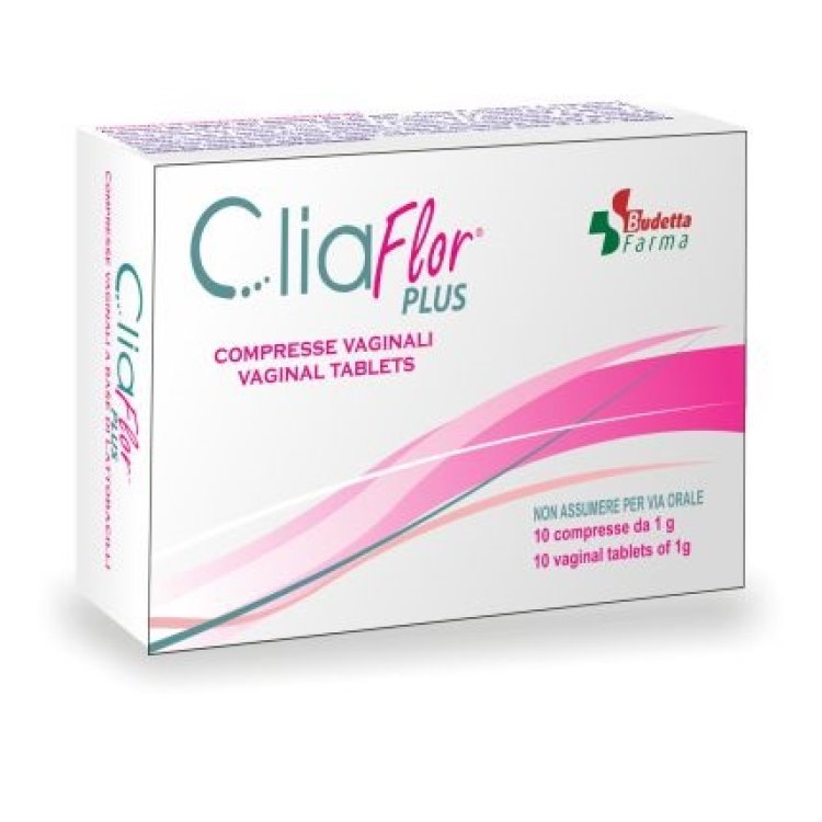 Cliaflor Plus - Contro irritazione, bruciore e prurito intimo da candida - 10 compresse vaginali