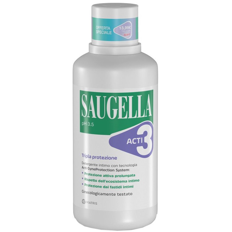 Saugella Acti3 Detergente Intimo 500 ml