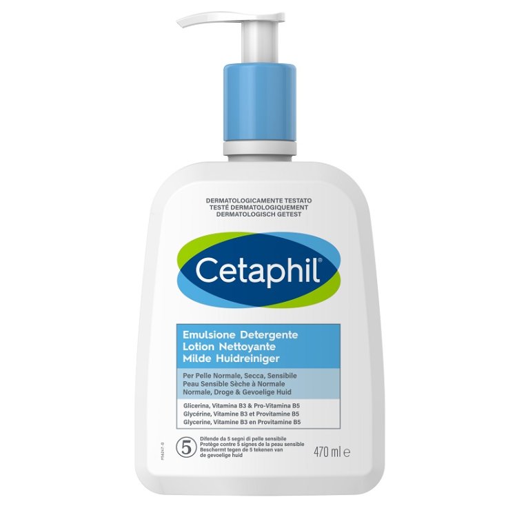 Cetaphil Emulsione Detergente - Per pelle secca di viso e corpo - 470 ml