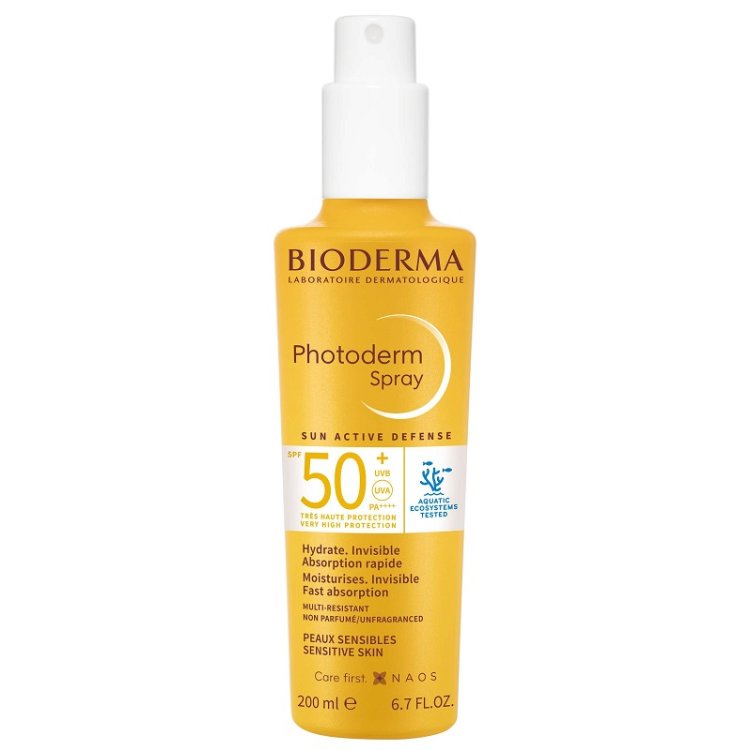 Bioderma Photoderm Spray SPF50+ - Protezione solare molto alta per viso e corpo - 200 ml Bioderma Photoderm Spray SPF50+ - Protezione solare molto alta per viso e corpo - 200 ml