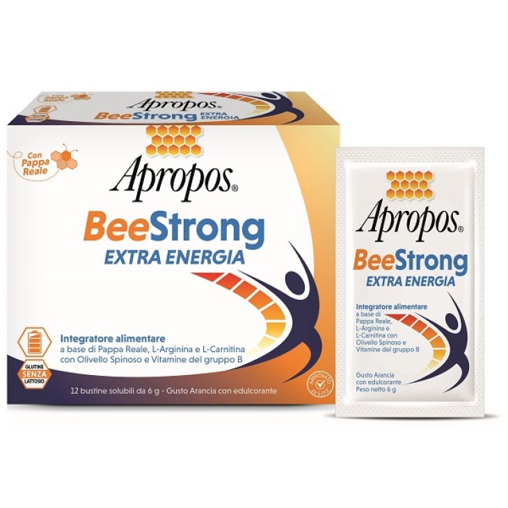 Apropos Beestrong Extra Energia - Integratore alimentare per stanchezza e affaticamento - 12 bustine Apropos Beestrong Extra Energia - Integratore alimentare per stanchezza e affaticamento - 12 bustine