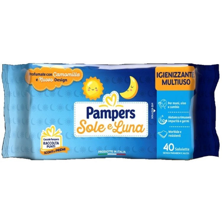 PAMPERS SOLE E LUNA SALVIETT X 40