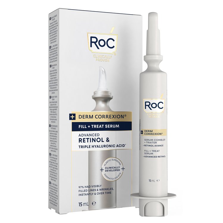 Roc Derm Correxion Fill + Treat Serum - Siero viso idratante anti-età - 15 ml