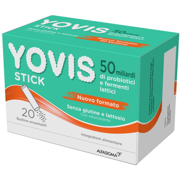 Yovis Stick - Integratore per l'equilibrio della flora intestinale - 20 bustine orosolubili