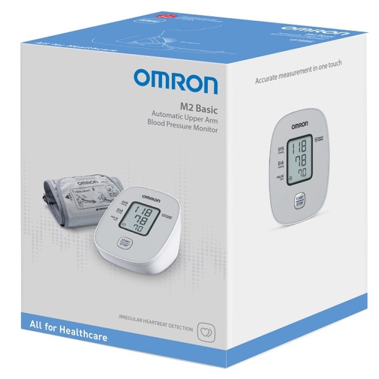 Omron M2 Basic Misuratore di pressione da braccio - Sfigmomanometro digitale