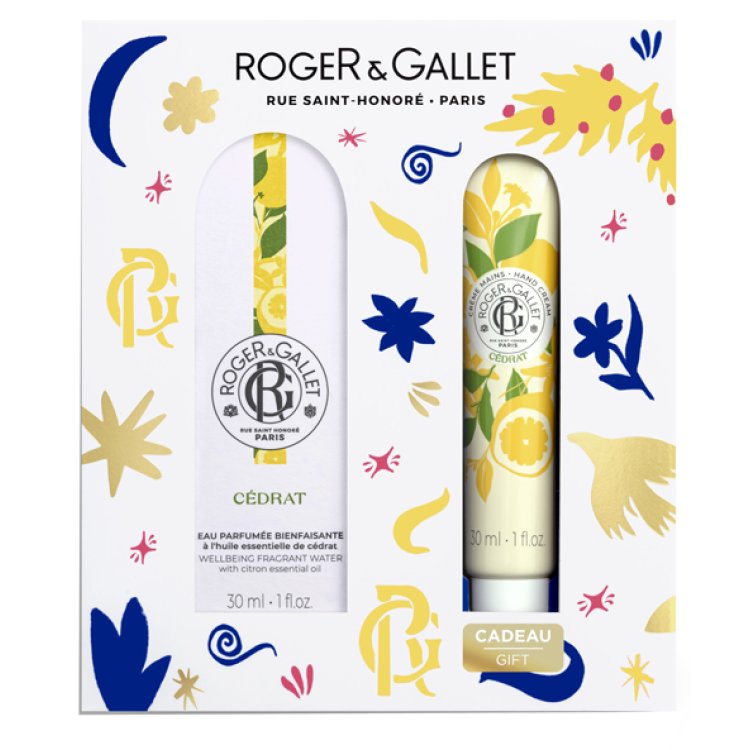 Roger & Gallet Cofanetto di Natale 2024 Cedrat - Acqua profumata 30 ml + Crema mani 30 ml