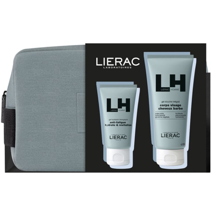 Lierac Trousse Uomo Natale 2024 Gel viso energizzante 50 ml + Gel doccia 50 ml - Idea regalo per lui