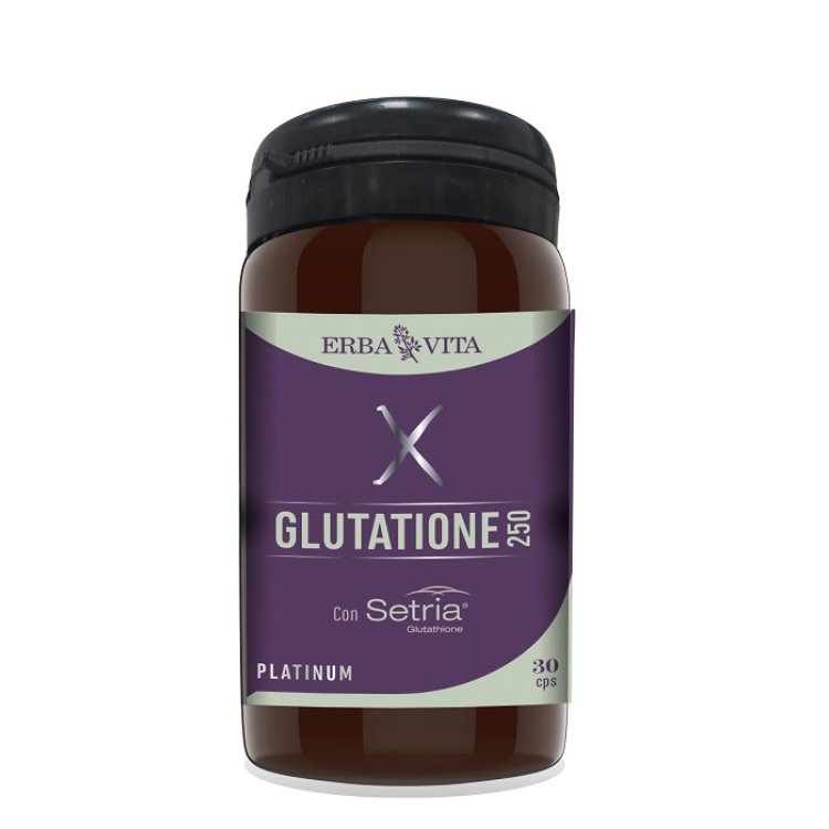 Erba Vita Glutatione 250 Integratore Antiossidante Senza Glutine 30 Capsule Erba Vita Glutatione 250 Integratore Antiossidante Senza Glutine 30 Capsule