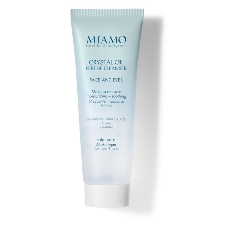 Miamo Total Care Crystal Oil Peptide Cleanser Travel Size - Struccante idratante e lenitivo per viso e occhi - 50 ml