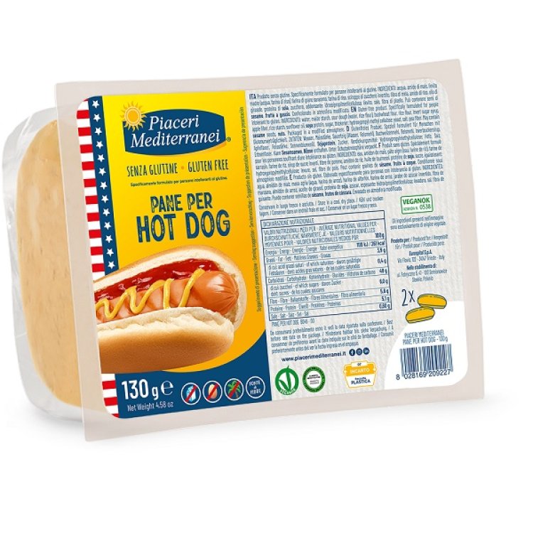 PIACERI MED.Pane Hot Dog 130g PIACERI MED.Pane Hot Dog 130g